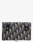 Christian D1OR 2022 Navy Oblique Jacquard Saddle Belt Pouch