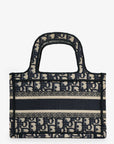 Christian D1OR 2020 Navy Oblique Mini Book Tote