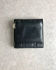 Christian D1OR Cannage Folded Wallet Black Vintage 7hrhuv
