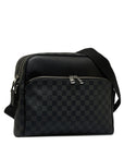 Black LV Damier Graphite Dayton Reporter MM Crossbody Bag