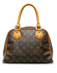 Brown LV Monogram Manhattan PM HandBag