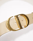Christian D1OR 30 Montaigne Reversible Belt Cream / Beige Leather 95cm 38"
