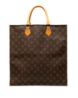 Brown LV Monogram Sac Plat Tote Bag