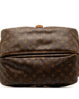 Brown LV Monogram Saumur 35 Crossbody Bag