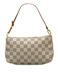 Beige LV Damier Azur Pochette Accessoires