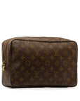Brown LV Monogram Trousse Toilette 28 Pouch