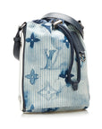Blue LV Monogram Watercolor Sac Marin BB Bucket Bag