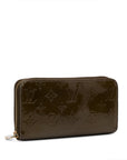 Brown LV Monogram Vernis Zippy Wallet