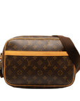 Brown LV Monogram Reporter PM Crossbody Bag