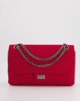 *FIRE PRICE* CH Red Medium Reissue 2.55 Double Flap Bag in Quilted Fabric with Ruthenium Hardware RRP - £8,530