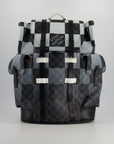 *Limited Edition* LV Christopher Backpack Bag in Black and White Damier Canvas with Silver Hardware