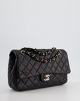 *LIMITED EDITION* CH Black Single Flap Bag with Ladybird Embellishment in Lambskin with Silver Hardware