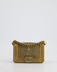 *RARE* CH Bronze Micro Boy Bag in Stingray & Calfskin Leather with Antique Bronze Hardware