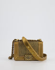 *RARE* CH Bronze Micro Boy Bag in Stingray & Calfskin Leather with Antique Bronze Hardware