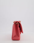 *HOT* CH Coral Pink Classic Medium Double Flap Bag in Caviar Leather with Champagne Gold Hardware