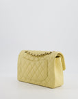 *RARE COLOUR* CH Small Classic Double Flap Bag in Butter Yellow Caviar Leather with Champagne Gold Hardware