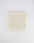 *HOT* CH Coco Neige 25/26 Ecru and Black Shearling Lambskin Muff Bag with Black CC Logo and Champagne Gold Chain Detail