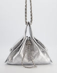 *RARE* CH Silver Caviar Leather Small 25 Handbag with Silver Hardware