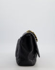 *FIRE PRICE* CH Black Jumbo Classic Single Flap Bag in Caviar Leather with Gold Hardware