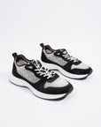 Christian D1OR B25 Black / White / Black Oblique Mesh EU 41 UK 7