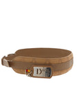 CHRISTIAN D1OR Belt in Brown Fabric