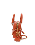 PRD Galleria Crossbody Bag in Orange Leather
