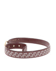 CHRISTIAN D1OR Belt in Bordeaux Fabric