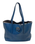 FNDI Black Cutout Leather Kan I Shopper Tote Bag