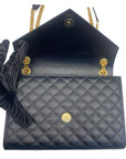 YSL Envelope Bag in Black