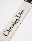 Christian D1OR Adjustable Shoulder Strap With Ring Black / White Canvas