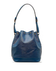 Blue LV Epi Noe GM Bucket Bag