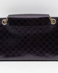 Emily Large Chain Shoulder Bag GCCIssima Purple Patent Leather