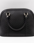 Dome Shoulder Bag MicroGCCIssima Black Leather