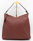 Bamboo D-Ring Hobo Large Burgundy GCCIssima Leather