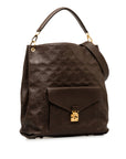 Brown LV Monogram Empreinte Metis Hobo Satchel