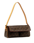 Brown LV Monogram Viva Cite MM Shoulder Bag