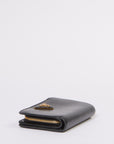 PRD Black Leather Compact Wallet