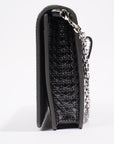 Christian D1OR 30 Montaigne 2-in-1 Pouch Grey Patent Leather