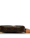 Brown LV Monogram Patch Mini Pochette Accessoires Baguette