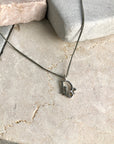 Christian D1OR CD Logo Necklace Silver Vintage 3ym4wx