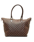 Brown LV Damier Ebene Saleya MM Tote Bag