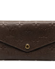 Brown LV Monogram Empreinte Portefeuille Curieuse Wallet