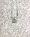 Christian D1OR CD Logo Heart Motif Necklace Silver Vintage 2f2nrz