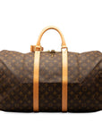 Brown LV Monogram Keepall 50 Travel Bag