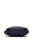 Black LV Damier Graphite Renaissance Map Danube Slim PM Crossbody Bag