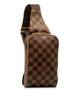 Brown LV Damier Ebene Geronimos Crossbody Bag