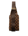 Brown LV Damier Ebene Geronimos Crossbody Bag