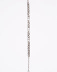 Christian D1OR CD Iconic Thin Chain Link Bracelet Silver Base Metal