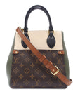 Brown LV Monogram Fold Tote PM Satchel