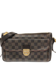 Brown LV Damier Ebene Ravello GM Shoulder Bag